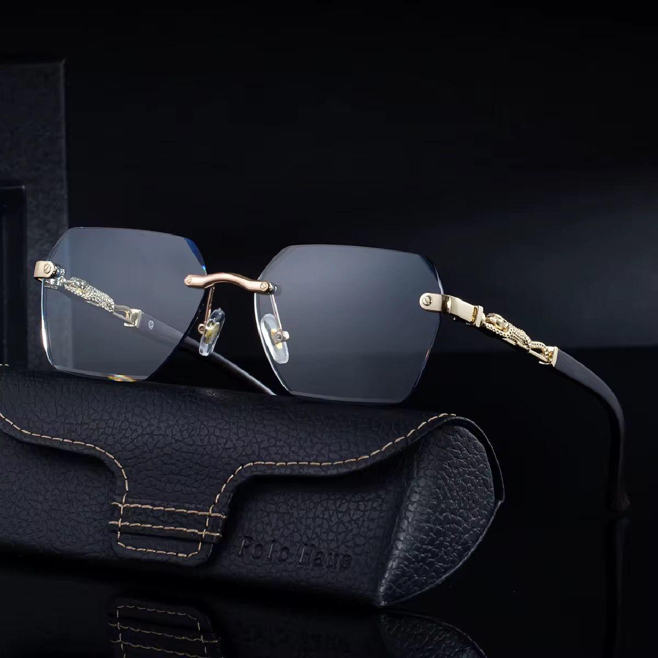 Lunettes hommes noir clair