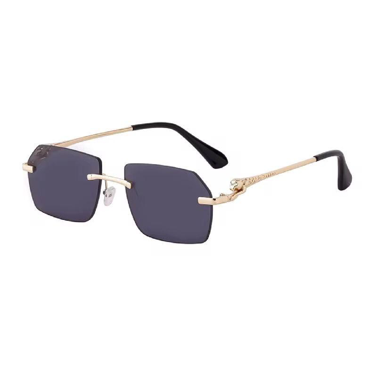 Lunettes hommes noir fumé